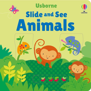 Cover image for 9781805076728 - Slide and See Animals