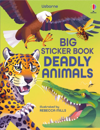 Supplemental image for 9781805076803 - Big Sticker Book Deadly Animals