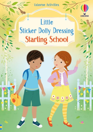 Supplemental image for 9781805077459 - Little Sticker Dolly Dressing Starting School
