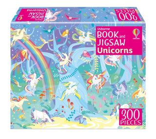 Supplemental image for 9781805077893 - Usborne Book and Jigsaw Unicorns