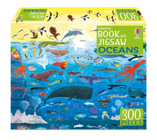 Cover image for 9781805077954 - Usborne Book and Jigsaw Oceans