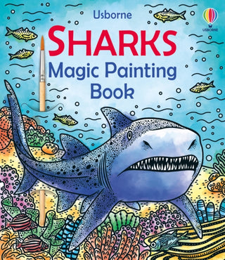 Supplemental image for 9781805079385 - Sharks Magic Painting Book