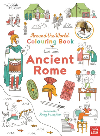 Cover image for 9781805132936 - British Museum: Around the World Colouring: Ancient Rome