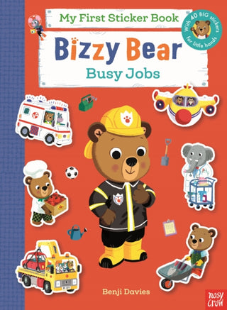 Cover image for 9781805135180 - Bizzy Bear My First Sticker Book: Busy Jobs