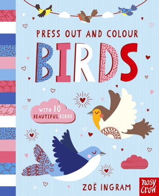 Supplemental image for 9781805138693 - Press Out and Colour: Birds