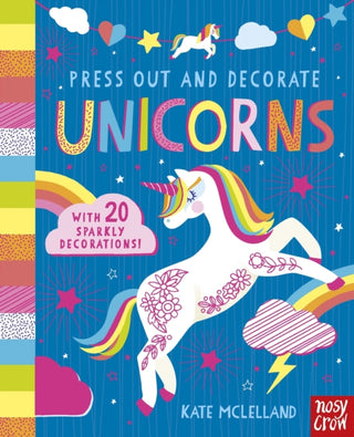 Supplemental image for 9781805138709 - Press Out and Decorate: Unicorns
