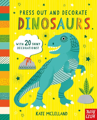 Supplemental image for 9781805138723 - Press Out and Decorate: Dinosaurs