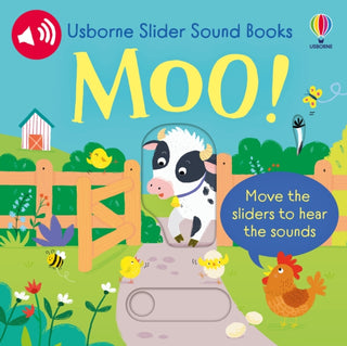 Supplemental image for 9781805312819 - Slider Sound Books Moo!