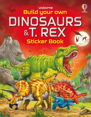 Cover image for 9781805315810 - Build Your Own Dinosaurs and T. Rex Sticker Book
