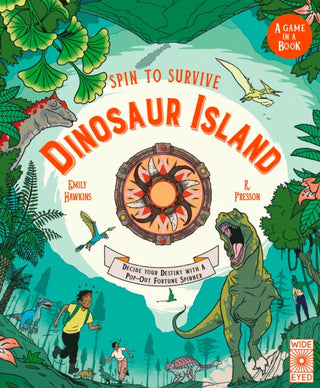 Cover image for 9781805700708 - Spin to Survive: Dinosaur Island