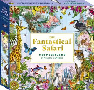 Cover image for 9781805701781 - The Fantastical Safari: 1000-piece Jigsaw Puzzle