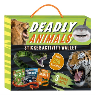 Cover image for 9781805850083 - Deadly Animals Sticker Activity Wallet