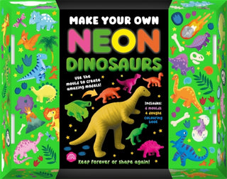 Cover image for 9781805853787 - Make Your Own Neon Dinosaurs
