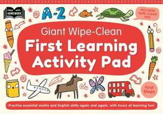 Cover image for 9781805855248 - Giant Wipe-Clean First Learning Activity Pad