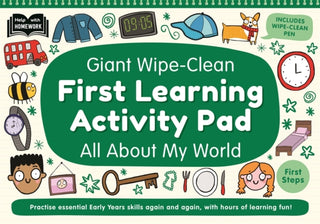 Cover image for 9781805855682 - Giant Wipe-Clean First Learning Activity Pad All About My World