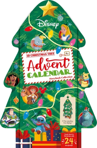 Cover image for 9781805855927 - Disney: 3D Christmas Tree Advent Calendar Storybook Collection