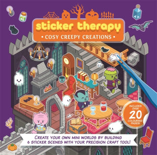 Cover image for 9781805857013 - Sticker Therapy: Cosy Creepy Creations