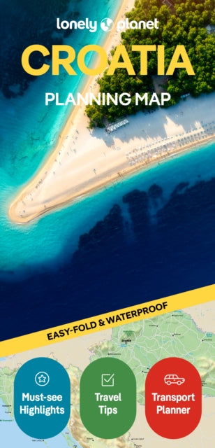 Cover image for 9781806533282 - Lonely Planet Croatia Planning Map