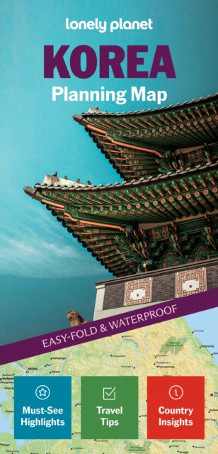 Cover image for 9781806533329 - Lonely Planet Korea Planning Map