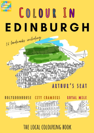 Cover image for 9781806880096 - Edinburgh Colouring Book (A4)