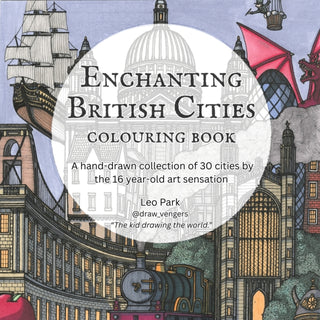 Cover image for 9781806880850 - Enchanting British Cities Colouring Book