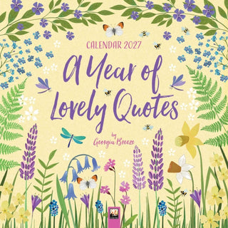 Cover image for 9781806940271 - A Year of Lovely Quotes Wall Calendar 2027 (Art Calendar)