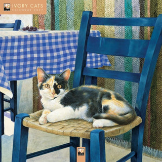 Cover image for 9781806940547 - Ivory Cats by Lesley Anne Ivory Wall Calendar 2027 (Art Calendar)