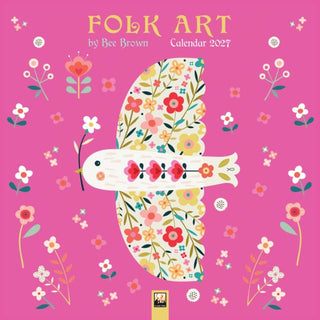 Cover image for 9781806940745 - Folk Art by Bee Brown Wall Calendar 2027 (Art Calendar)
