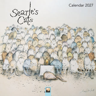 Cover image for 9781806941230 - Ronald Searle's Cats Mini Wall calendar 2027 (Art Calendar)