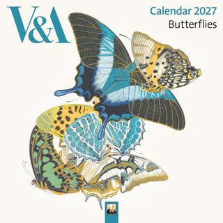 Cover image for 9781806941438 - V&A: Butterflies by E.A. Seguy Mini Wall Calendar 2027 (Art Calendar)