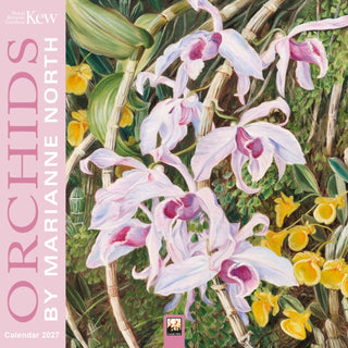 Cover image for 9781806941483 - Kew Gardens: Orchids by Marianne North Mini Wall Calendar 2027 (Art Calendar)