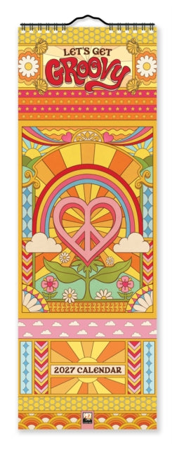 Cover image for 9781806941537 - Dreamadelic: Groovy Slim Calendar 2027 (Art Calendar)