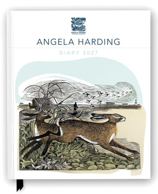 Cover image for 9781806941674 - Angela Harding 2027 Desk Diary Planner - Week to View, Illustrated throughout