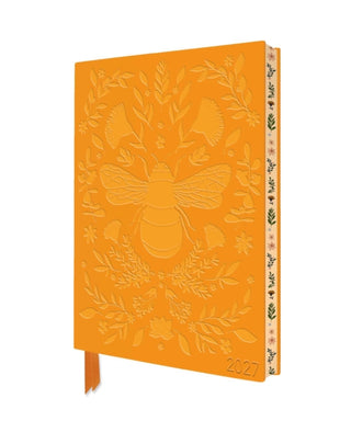 Cover image for 9781806942039 - Jade Mosinski: Bee 2027 Artisan Art Vegan Leather Diary Planner - Page to View with Notes
