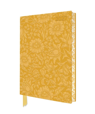 Cover image for 9781806942053 - William Morris: Mallow 2027 Artisan Art Vegan Leather Diary Planner - Page to View with Notes