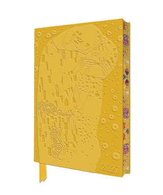 Cover image for 9781806942077 - Gustav Klimt: The Kiss 2027 Artisan Art Vegan Leather Diary Planner - Page to View with Notes
