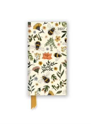 Cover image for 9781806942169 - Jade Mosinski: Garden Bees 2027 Luxury Slimline Pocket Diary Planner – Week to View