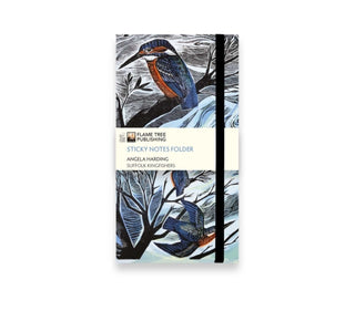 Cover image for 9781806942305 - Angela Harding: Suffolk Kingfishers Flame Tree Sticky Notes Folder