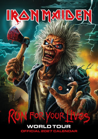 Cover image for 9781807200145 - Iron Maiden 2027 A3 Calendar