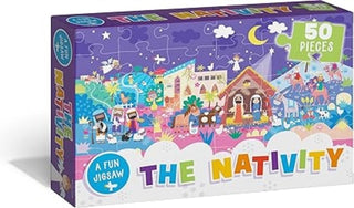 Cover image for 9781835091531 - The Nativity Bible Stories Jigsaw Puzzle