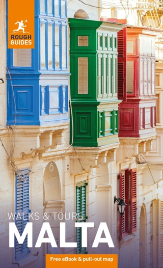 Cover image for 9781835292563 - Rough Guides Walks and Tours Malta: Travel Guide with eBook