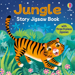 Cover image for 9781835409213 - Jungle Story Jigsaw Book