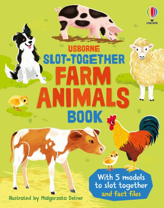 Cover image for 9781835409312 - Slot-together Farm Animals Book