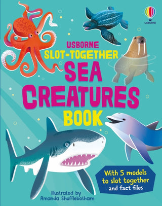 Cover image for 9781835409329 - Slot-together Sea Creatures Book