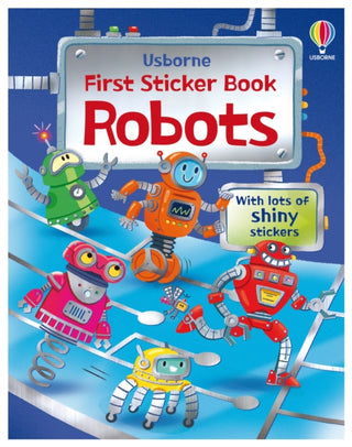 Cover image for 9781835409510 - First Sticker Book Robots