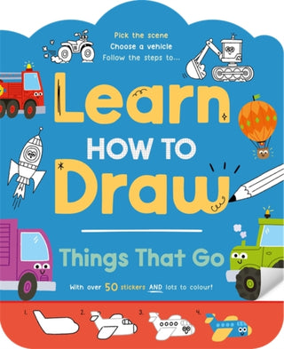 Supplemental image for 9781835443958 - Learn How to Draw: Things That Go