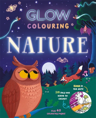 Supplemental image for 9781835444436 - Glow Colouring: Nature