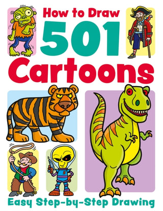Cover image for 9781835551806 - How to Draw 501 Cartoons
