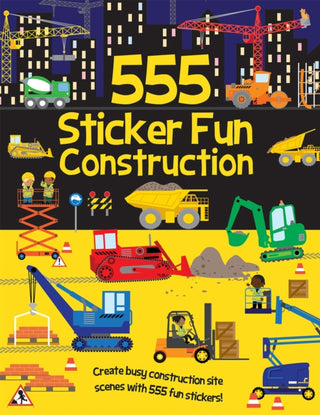 Cover image for 9781835555446 - 555 Sticker Fun Construction