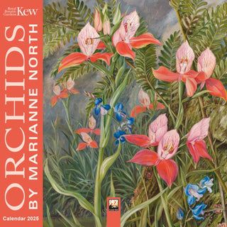 Cover image for 9781835621127 - Kew Gardens: Orchids by Marianne North Mini Wall Calendar 2025 (Art Calendar)